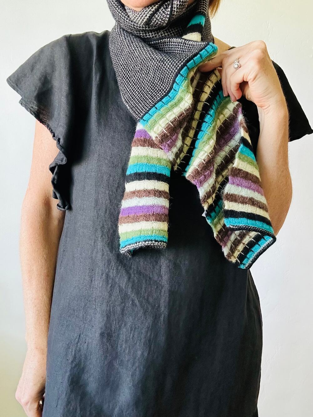 Missoni Wool Mohair Knit Winter Scarf Long Classic Italian Designer